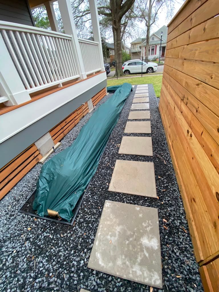 Completed outdoor property care project